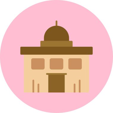 Cami simgesi vektör illüstrasyonu