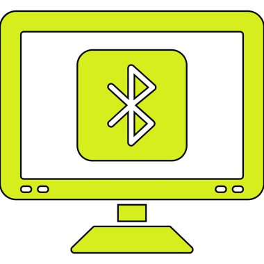 Ekran simgesi olan dizüstü bilgisayar. vektör illüstrasyonu