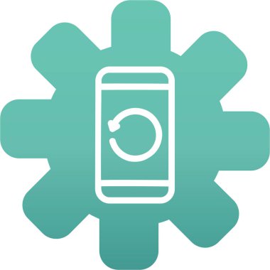 Cep telefonu simgesi, vektör illüstrasyonu