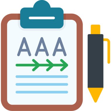 belge simgesi vektör illüstrasyonu