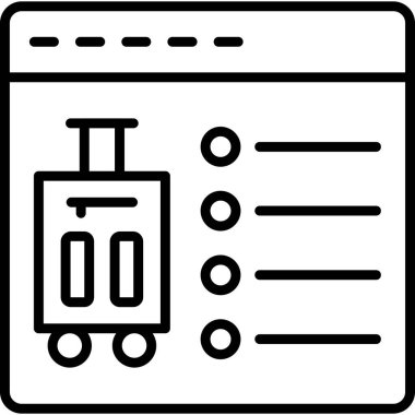 Vektör biçiminde pano kontrol listesi simgesi