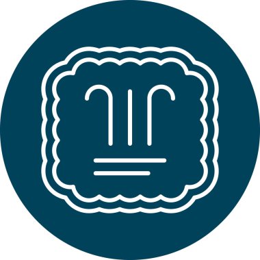 Eşsiz ekmek çizgisi vektör simgesi