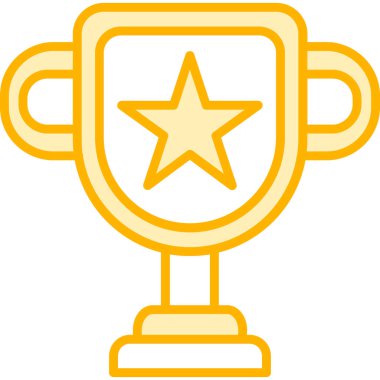 Kupa. Web simgesi basit illüstrasyon