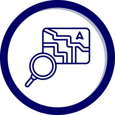 Ara. Web simgesi basit illüstrasyon