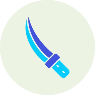 Bıçak. Web simgesi basit illüstrasyon