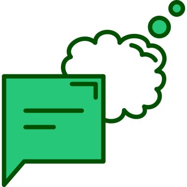 konuşma balonu simgesi, vektör illüstrasyonu