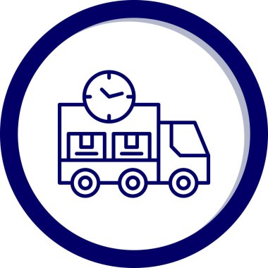 Saat simgesinin vektör illüstrasyonu