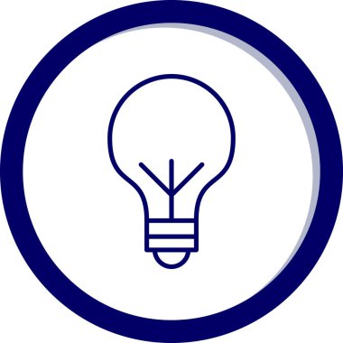 Ampul. Web simgesi basit tasarım