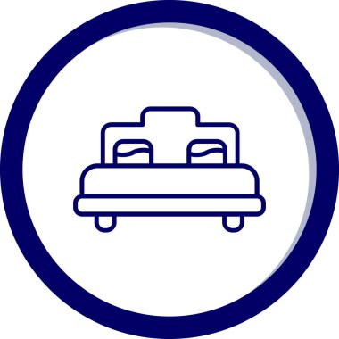 Otobüs. Web simgesi basit illüstrasyon