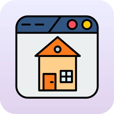 ev simgesi vektör illüstrasyonu