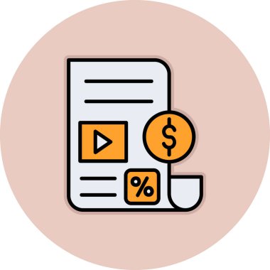 vektör ikon tasarımı para, finans, nakit