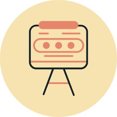 Dijital kameranın basit vektör simgesi