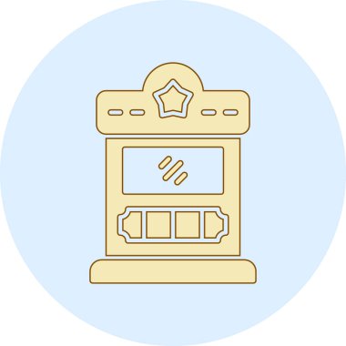 Otel simgesi vektör illüstrasyonu