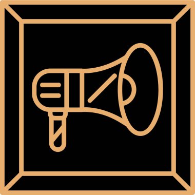 Megafon web simge vektör çizim