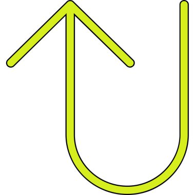 Ok. Web simgesi basit illüstrasyon