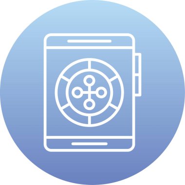 cep telefonu simgesi. vektör illüstrasyonu