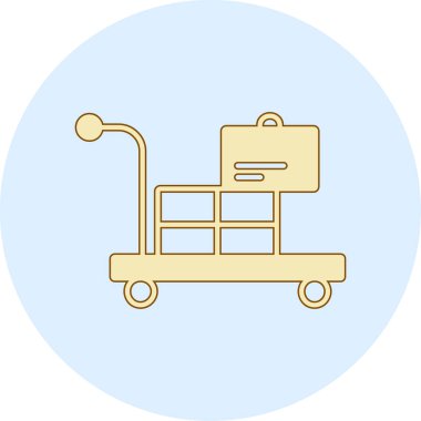 Hastane yatağı vektör simgesi modern illüstrasyon