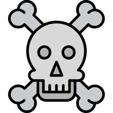 kafatası simgesi modada izole edilmiş arkaplan