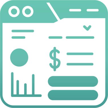 iş simgesi vektör illüstrasyonu