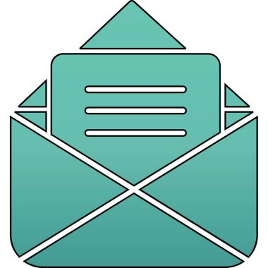 zarf simgesi vektör illüstrasyonu