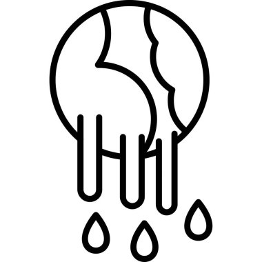 Su damlası. Web simgesi basit tasarım