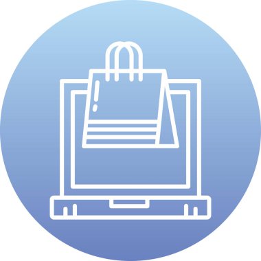 torba simgesi. vektör illüstrasyonu