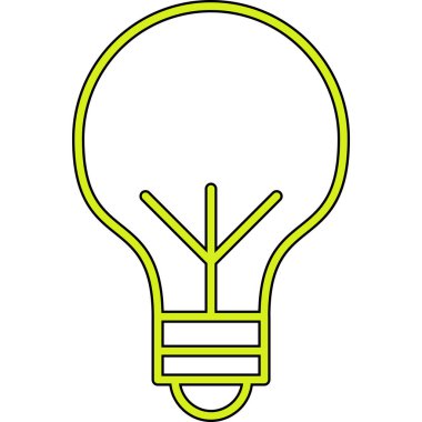 ampul simgesi vektör illüstrasyonu