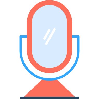 Konuşmacı. Web simgesi basit illüstrasyon