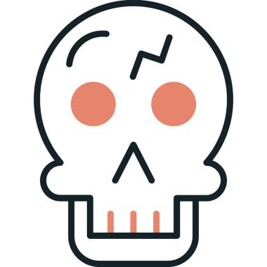 ölüm ölüm ikonu ana hatlarıyla doldurulmuş