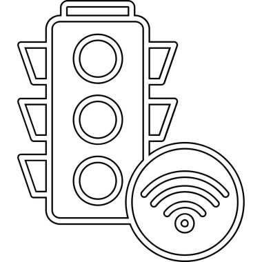 elektrik lambası simgesi ana hat biçiminde