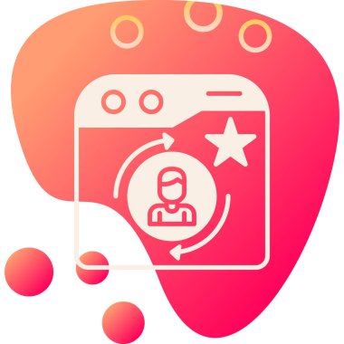 renk çizgisi akıllı ev kontrol simgesi beyaz arkaplanda izole edildi. Uzaktan kumanda kavramı. gradyan rastgele dinamik düğme. vektör.