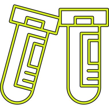 Bir karikatür ve renkli tıbbi simgenin vektör çizimi