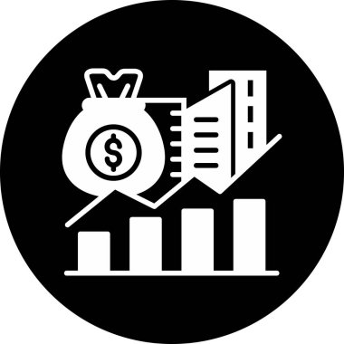 iş ve finans vektör simgesi