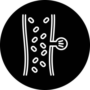 Siyah beyaz simgesi olan bir adamın vektör çizimi