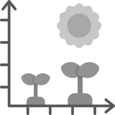 büyüme simgesi. Basit resimleme