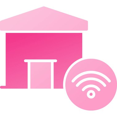 akıllı ev simgesi vektör illüstrasyonu