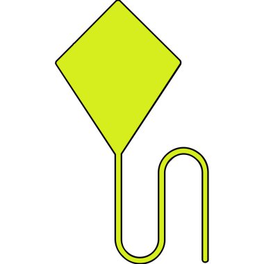 izole edilmiş yeşil ve sarı renkli klipsli sanat