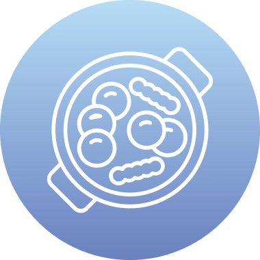 Bir köpek simgesinin vektör illüstrasyonu