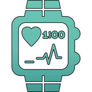 Puls simgesinin vektör illüstrasyonu