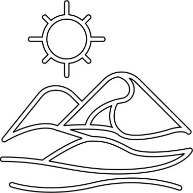 yaz tatili simgesi ana hatlarıyla
