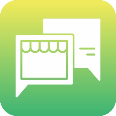 Soyut arkaplanda mesaj simgesi izole edildi