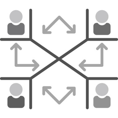 ağ bağlantı simgesi. beyaz arkaplanda izole edilmiş web tasarımı için ağ bağlantıları vektör simgesi