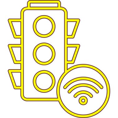 wifi vektör simgesi modern çizgi çizimi