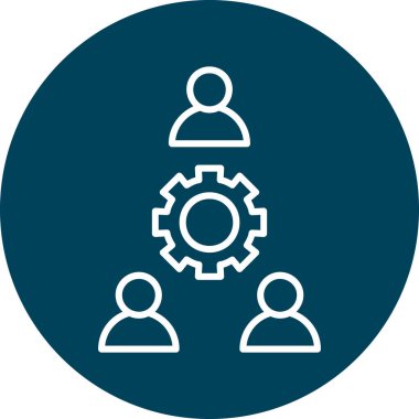 İnsan simgesinin vektör illüstrasyonu