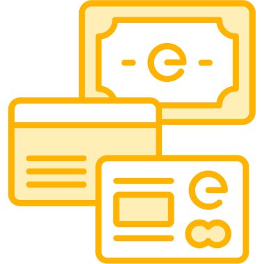 Taslak biçiminde kredi kartları çevrimiçi simgesi