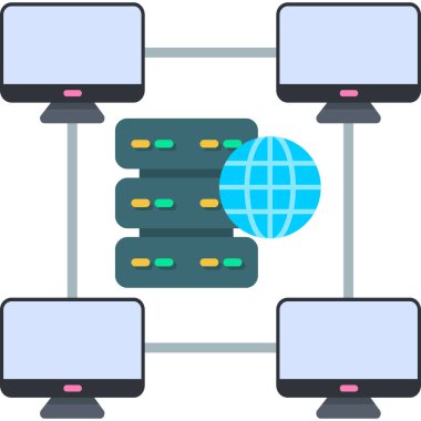 ağ veri sunucusu simgesi