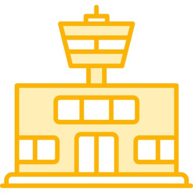 Bina. Web simgesi basit illüstrasyon