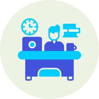 Modern ofis eksikliğinin vektör çizimi