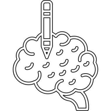 Bir karikatür kalem ve kalemin vektör çizimi