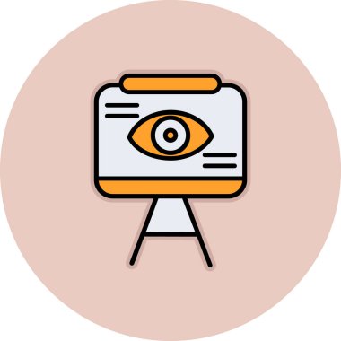 Göz simgesinin vektör illüstrasyonu